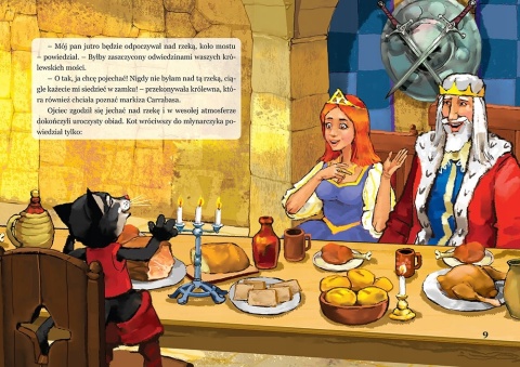 Kot w Butach - kolorowa ilustrowana baśń książka dla dzieci 16 stron GREG