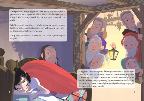Królewna Śnieżka i siedmiu krasnoludków ilustrowana książka dla dzieci