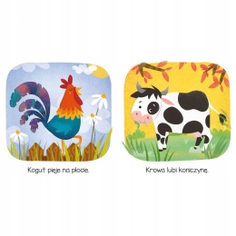 Kto tu mieszka? Na wsi Książeczka edukacyjna dla dzieci dla małych rączek