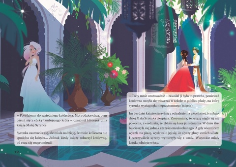 Mała Syrenka kolorowa ilustrowana baśń - książka dla dzieci, 16 stron, GREG