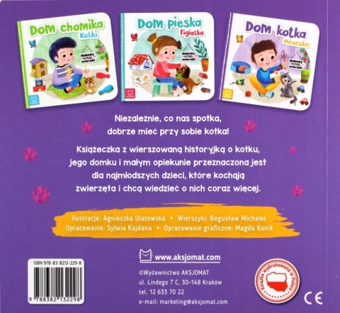 Maluchy kochają zwierzaki. Dom kotka Mruczka Bogusław Michalec książka