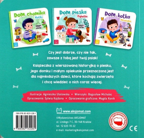 Maluchy kochają zwierzaki. Dom pieska Figielka Bogusław Michalec książka