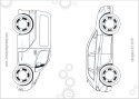 Maluszkowe malowanie Samochody osobowe Kolorowanka dla dzieci Skrzat