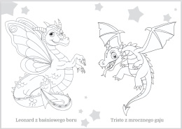 Maluszkowe malowanie Smoki Kolorowanka dla dzieci