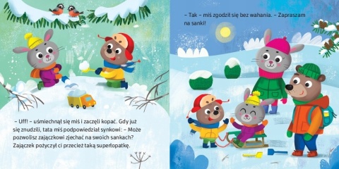 Mały miś nie chce się dzielić Książeczka dla dzieci Książka Kartonowa