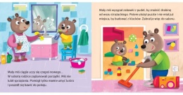 Mały miś nie lubi sprzątać Książeczka dla dzieci Książka kartonowa duża