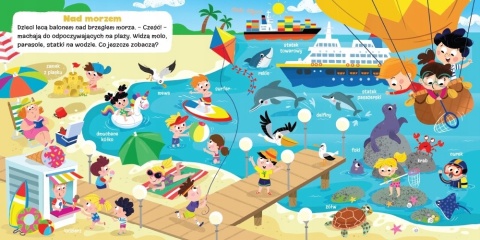 Mój lot balonem Świat widziany z góry Książeczka dla dzieci książka