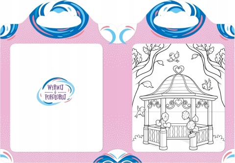 Niezwykłe pałace Malowanka z naklejkami Zaczarowana kredka Kolorowanka