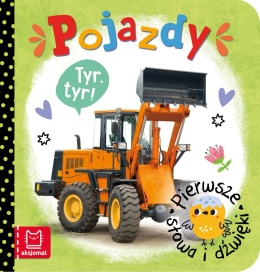 Pierwsze słowa i dźwięki Pojazdy Książęczka edukacyjna dla dzieci kartonowa