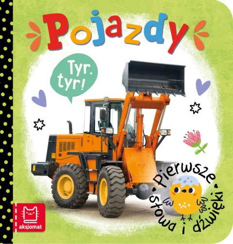 Pierwsze słowa i dźwięki Pojazdy Książęczka edukacyjna dla dzieci kartonowa