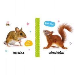 Pierwsze słowa i dźwięki Zwierzęta Książeczka Edukacyjna dla Dzieci