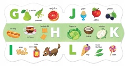 Smaczny alfabet Książka Edukacyjna Książęczka dla malucha