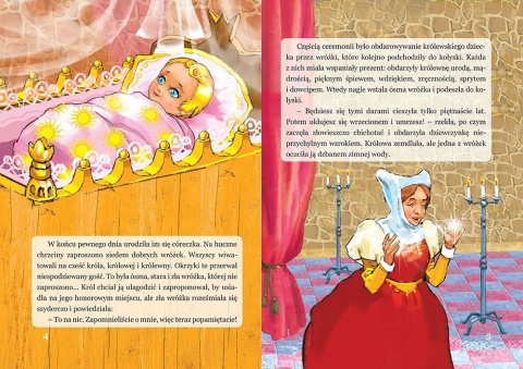 Śpiąca Królewna - barwna ilustrowana baśń, książka dla dzieci 16 stron GREG