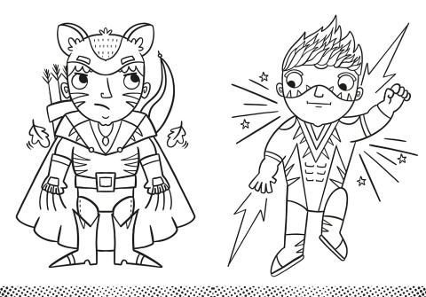 Superbohaterowie Malowanka dla chłopców Kolorowanka dla dzieci Książeczka