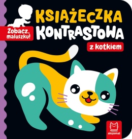 Zobacz, maluszku! Książeczka kontrastowa z kotkiem kartonowa dla dzieci