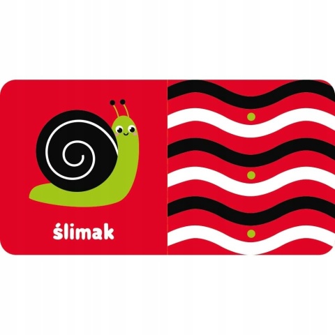 Zobacz, maluszku! Książeczka kontrastowa z wózkiem dla dzieci edukacyjna