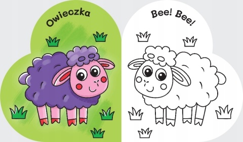 Zwierzątka Pierwsza kolorowanka ze słonikiem Malowanka dla dzieci