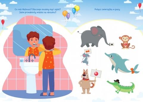 Akademia 3-latka zadania kolorowanka malowanka książka dla dzieci