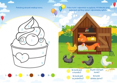 Akademia 5-latka zadania kolorowanka malowanka książka dla dzieci