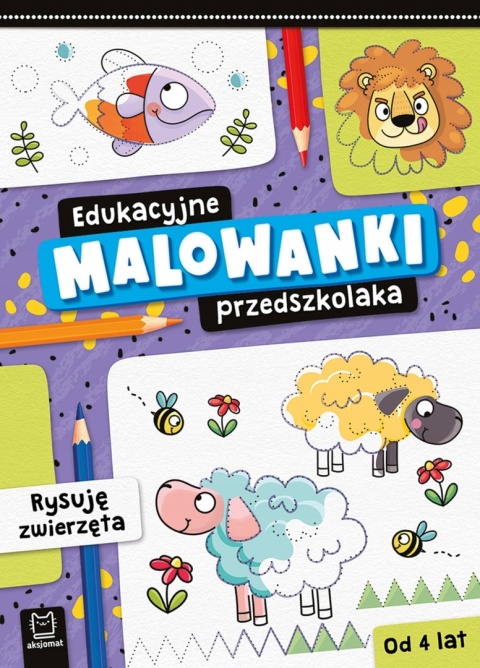 Edukacyjne malowanki przedszkolaka Rysuję zwierzęta Kolorowanka Malowanka