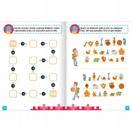 Fioletowa książeczka bystrego dziecka Łamigłówki dla przedszkolaka od 6 lat