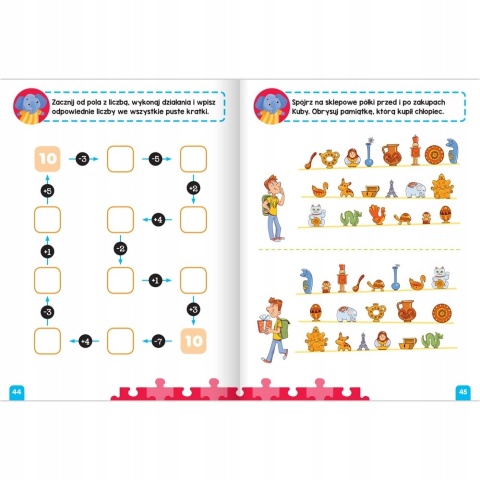 Fioletowa książeczka bystrego dziecka Łamigłówki dla przedszkolaka od 6 lat