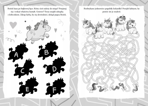 Jednorożce Zadanka & zdrapywanki Zadania i ćwiczenia dla dzieci zdrapki