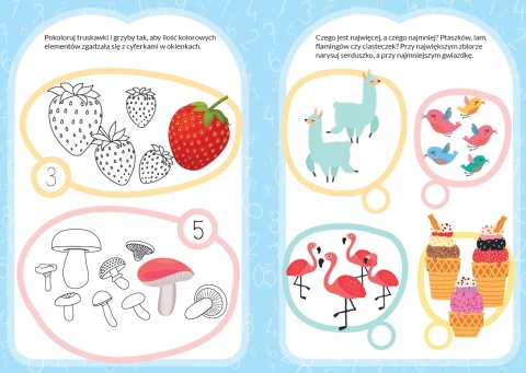 Już woła szkoła! Cyferki łamigłówki zadania nauka książeczka edukacyjna