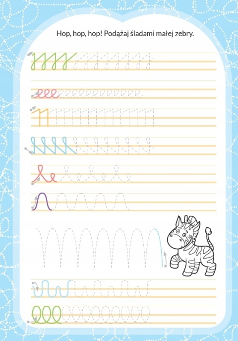 Już woła szkoła! Szlaczki łamigłówki zadania nauka książeczka edukacyjna