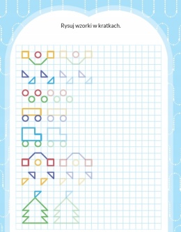 Już woła szkoła! Wzorki łamigłówki zadania nauka książeczka edukacyjna