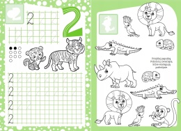 Kaligrafia z uśmiechem Cyferki książeczka książkaa dla dzieci do nauki