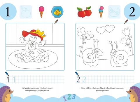 Kaligrafia z uśmiechem Cyferki książkaa dla dzieci nauka cyfr