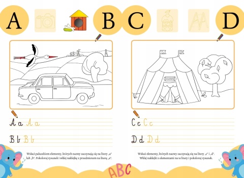 Kaligrafia z uśmiechem Literki książeczka książkaa dla dzieci do nauki
