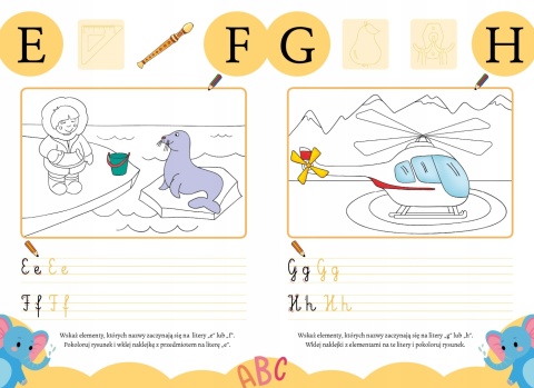 Kaligrafia z uśmiechem Literki książeczka książkaa dla dzieci do nauki