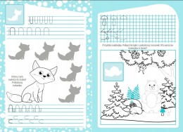 Kaligrafia z uśmiechem Szlaczki książeczka dla dzieci + naklejki , do nauki