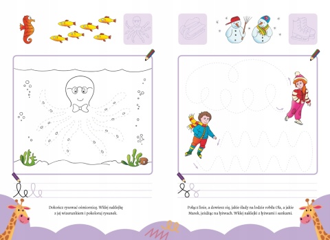 Kaligrafia z uśmiechem Szlaczki książeczka książkaa dla dzieci do nauki