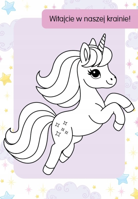 Kolorowanka z tatuażami świeca w ciemności! Małe jednorożce Malowanka