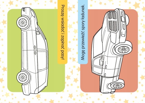 Kolorowanka z tatuażami świeca w ciemności! Samochody Osobowe Malowanka