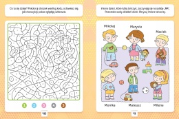 Koloruję i rozwiązuję Zadania dla dzieci 7+ Łamigłówki labirynty krzyżówki