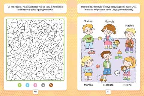 Koloruję i rozwiązuję Zadania dla dzieci 7+ Łamigłówki labirynty krzyżówki