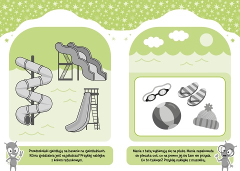 Kosmiczna akademia 3 lat Zadania ćwiczenia dla dzieci łąmigłówki + naklejki