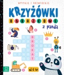 Krzyżówki obrazkowe z pandą Wpisuję i rozwiązuję Książeczka edukacyjna