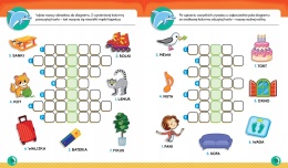 Krzyżówki obrazkowe z wesołym delfinkiem Od 6 lat książęczka dla dzieci