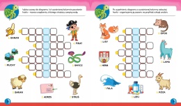 Krzyżówki obrazkowe z wesołym żółwikiem Od 6 lat książęczka dla dzieci