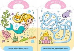 Książeczka kreatywnej dziewczynki Malowanka wyklejanka z Emilką Kolorowanka