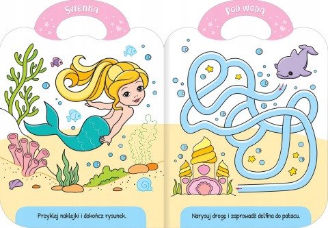 Książeczka kreatywnej dziewczynki Malowanka wyklejanka z Emilką Kolorowanka