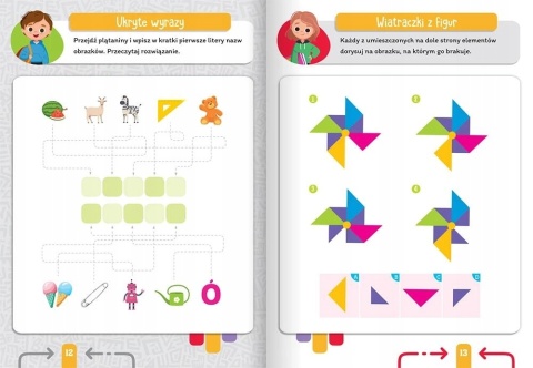 Księga łamigłówek od 6 lat. Labirynty, krzyżówki, szyfrogramy