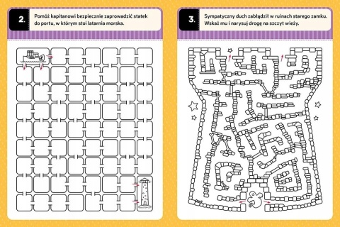 Labirynty Łamigłówki przedszkolaka zadania książka dla dzieci od 5 lat
