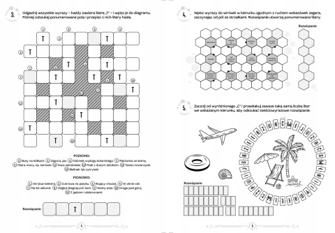 Łamigłówki Krzyżówki Zadania Labirynty Księga niebanalnych zadań od 10 lat