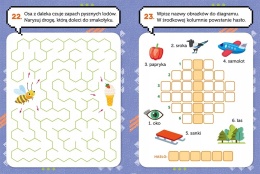 Łamigłówki bystrzaka Książeczka z koalą Labirynty Krzyżówki Dla dzieci 6+